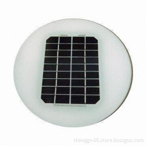 Round Solar Module for Solar Courtyard Lamp, with 2W Peak Power